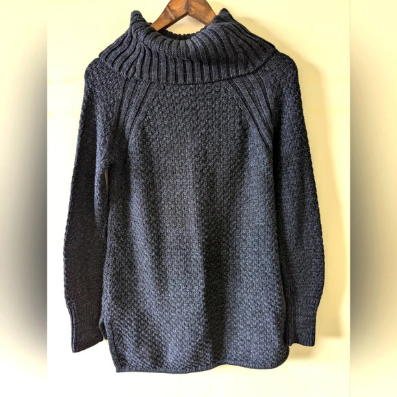 Hilary Radley Women's Cowl Neck knitted Long Sleeve Sweater Top cotton blend - Picture 2 of 10